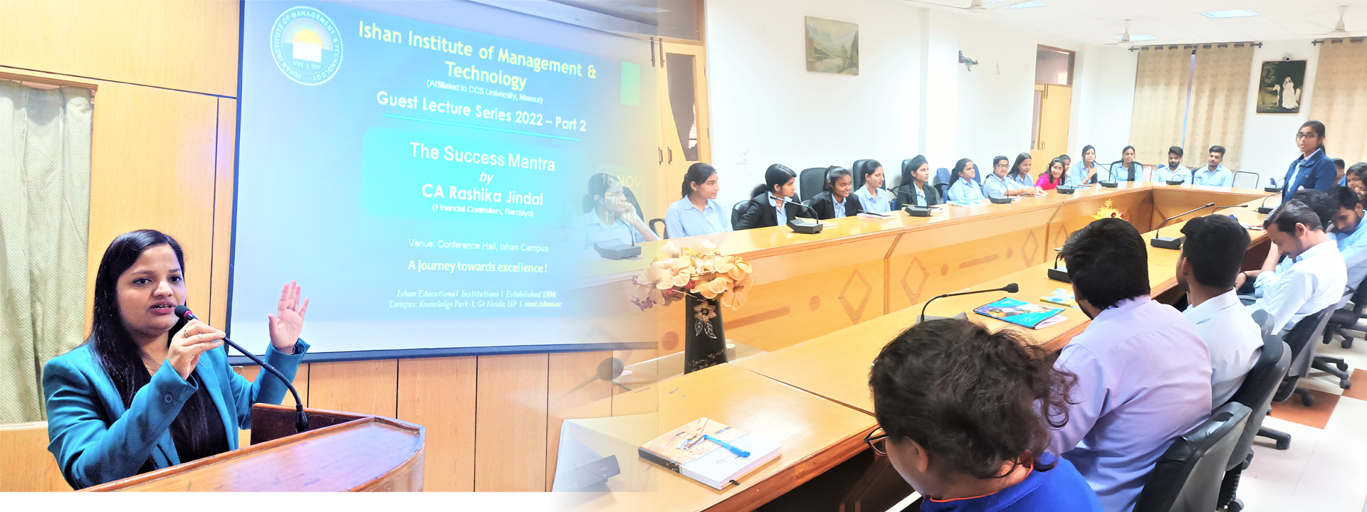 Organises various Guest Lectures — CA Rashika Jindal, Financial Controller, Barclays