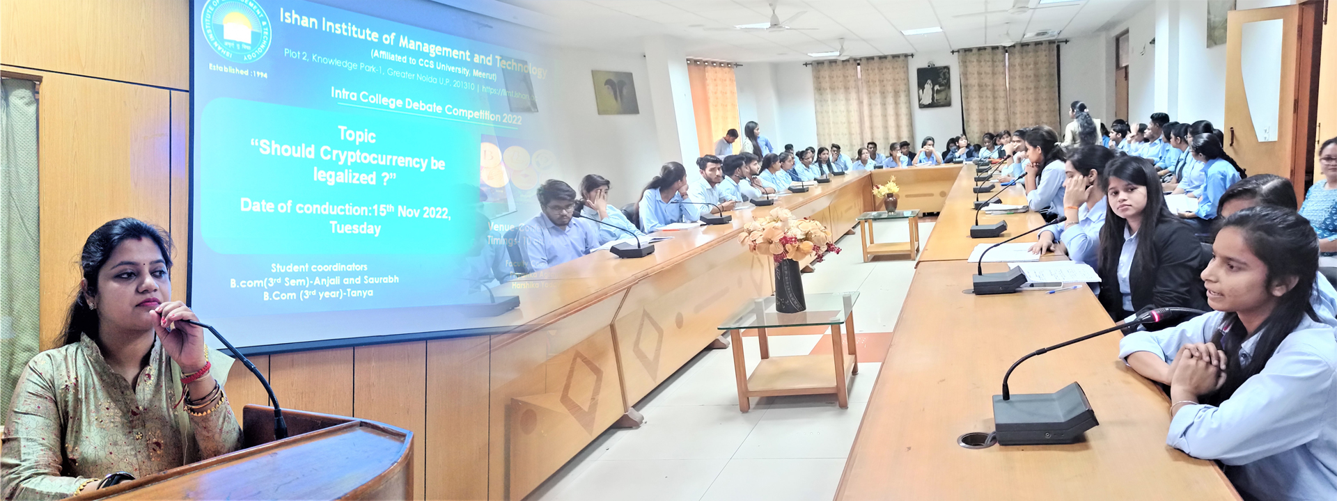 Debates, Presentations along with Inter-College Competitions