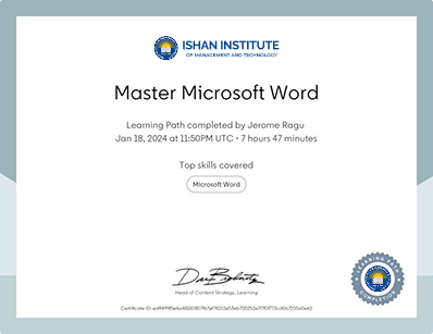 Microsoft Word Certification