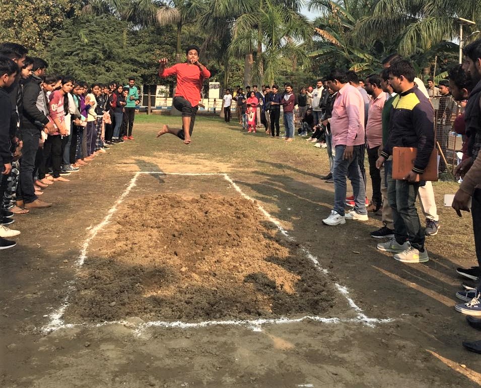 Long Jump - Spardha Inter-College Sports Fest at Ishan Institute of Management and Technology